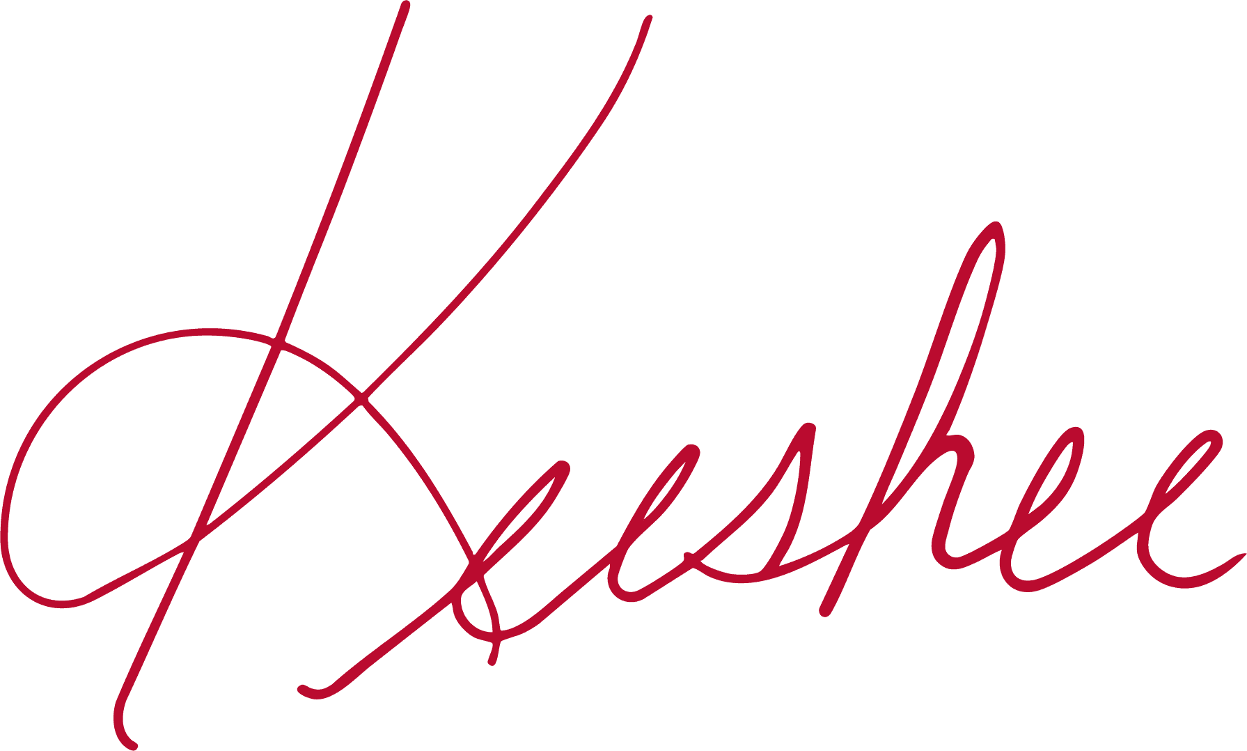 Keeshee script wordmark in red